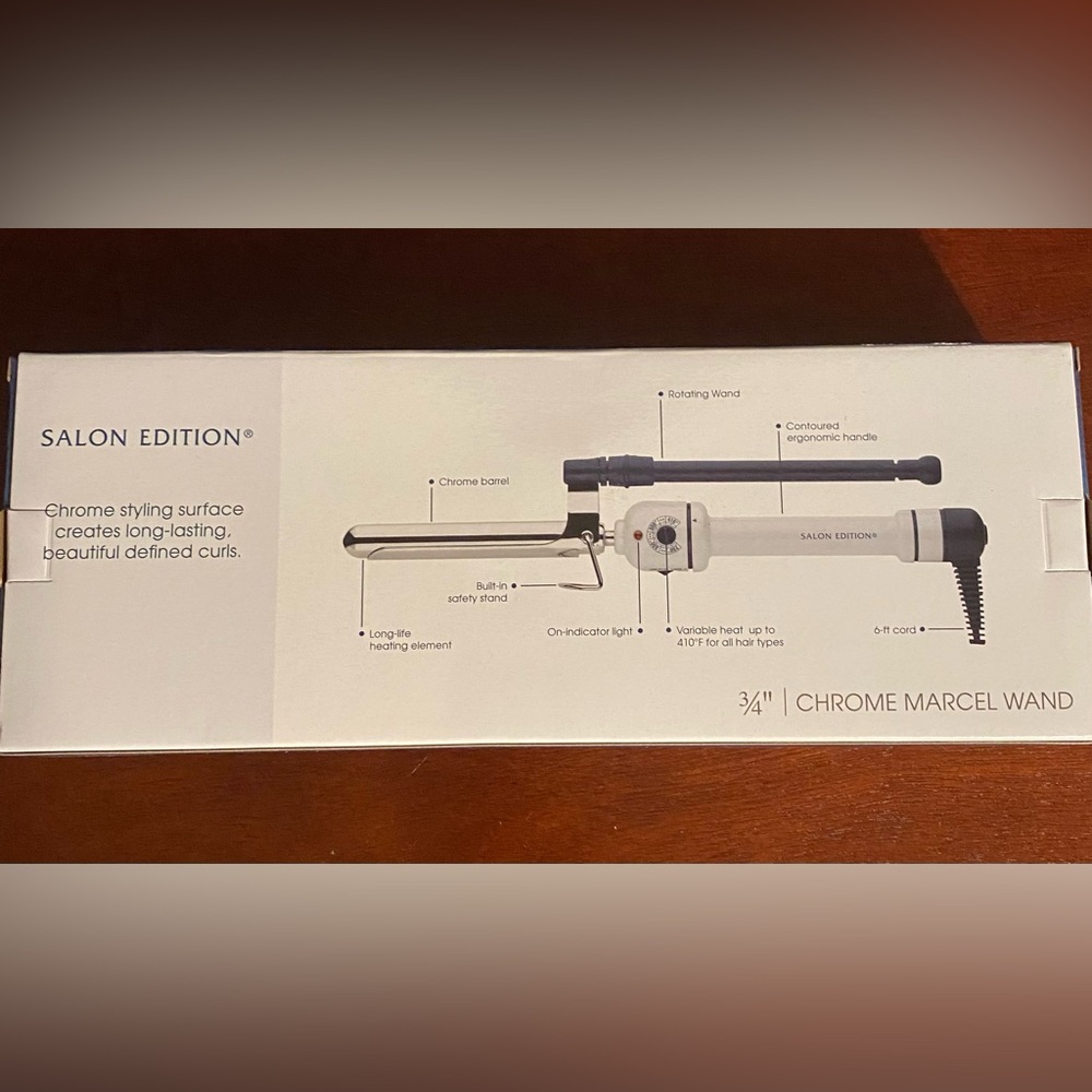 Salon Edition 3/4 inch Marcel and curling iron “new in box* - Picture 7 of 9